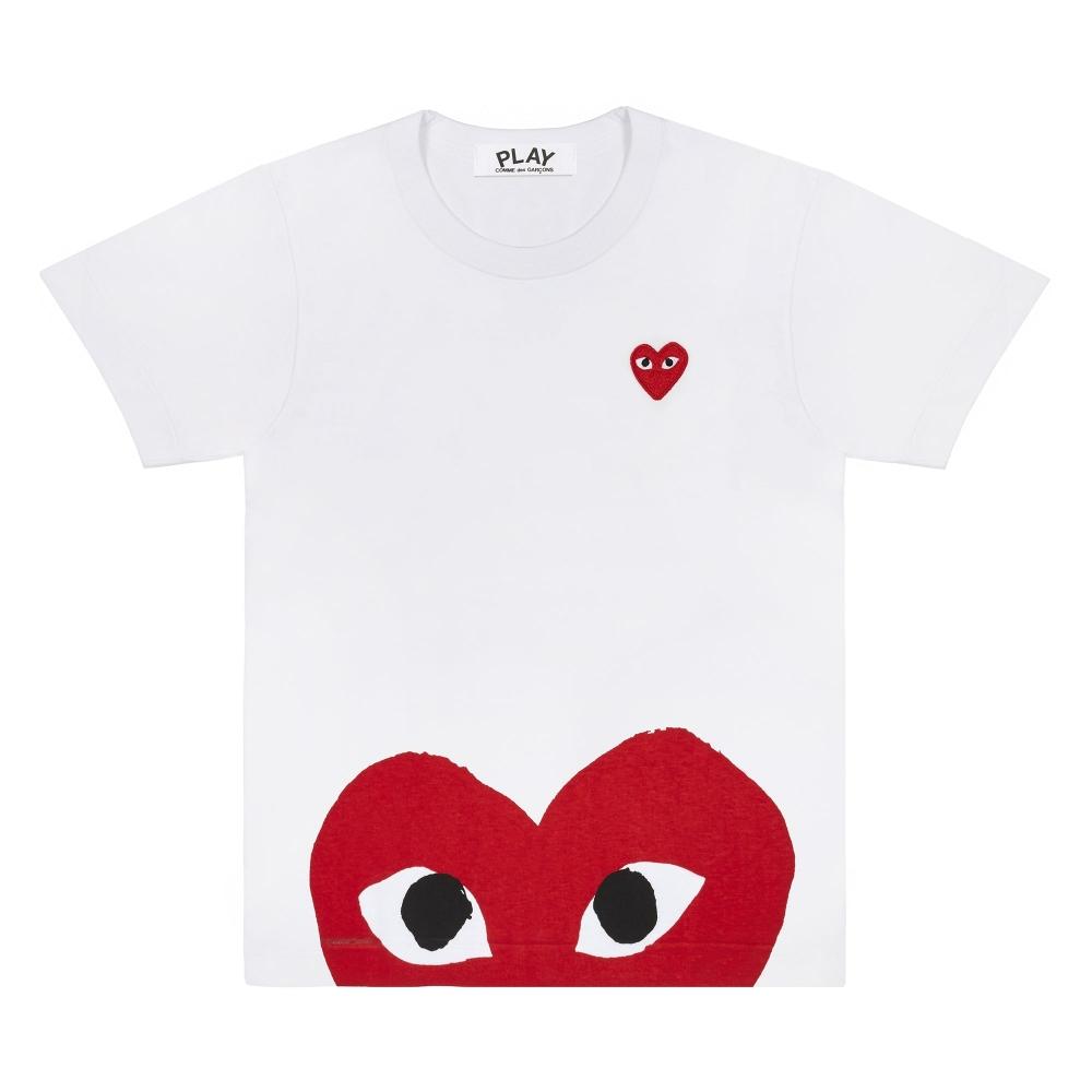

PLAY Comme des Garc ons PLAY CDG Women T Shirt White AZ T033 051