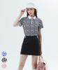 BHPOLOCLUB Women'S Summer Blooming Flower Collared Short Sleeve Tee 3 Colors Ts642