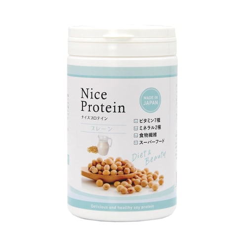 Ainatura Premium Nice Protein Plain 500g Soy Protein for Women, Diet, 20 Servings, Made In Japan