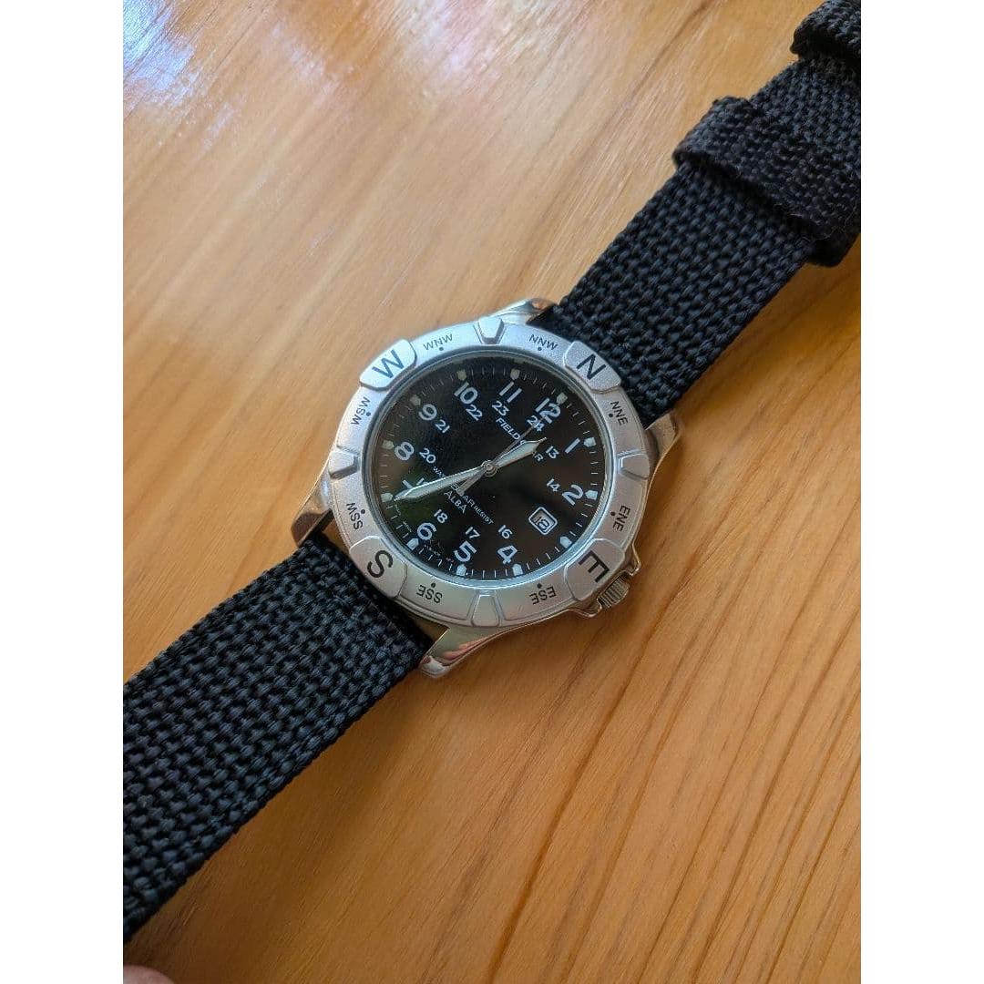 [Good condition] Seiko Alba Field Gear V732-0N50 Quartz Working item