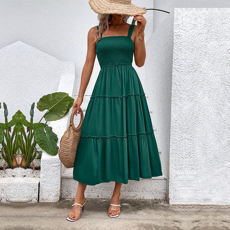 Spliced Skirt Summer Women'S European And American Hits Sleeveless Dresses