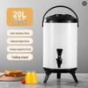 Dispenser per bevande isolato in acciaio inossidabile per uso commerciale