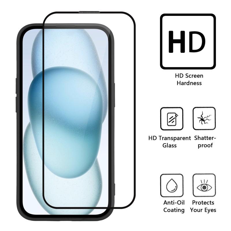 Para Xiaomi Poco M8 5G/Redmi Note 15 5G (Global) Capa de Telefone WANLONFENG PC TPU Capa Traseira Suporte com Vidro Temperado