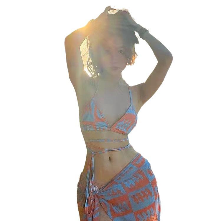 Damen Sexy Schlankmachender Bikini Dreiteiler - Sommer Strand & Heiße Quelle Ins Style Badeanzug