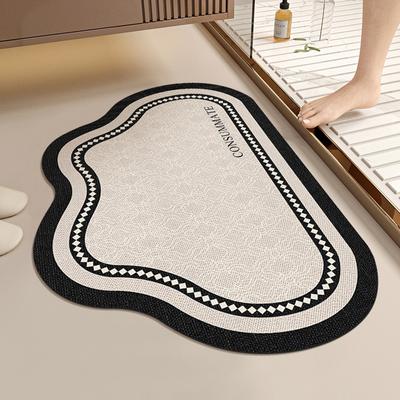 Cloud Bathroom Mat Toilet Soft Diatom Mud Strong Absorbent Foot Mat Toilet Door Non-slip Mat Quick Dry Mat