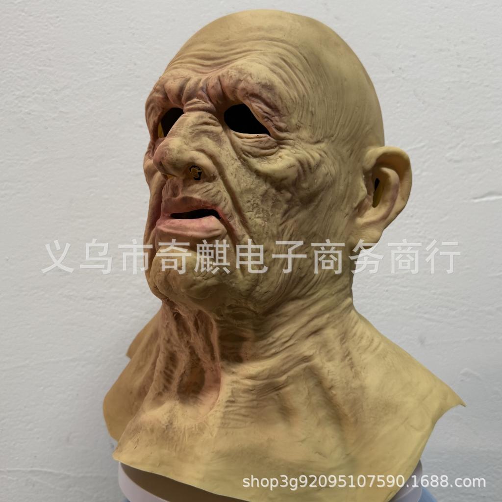 Old Man Mask Halloween Horror Mask cosplay Costume and masquerade props can be labeled