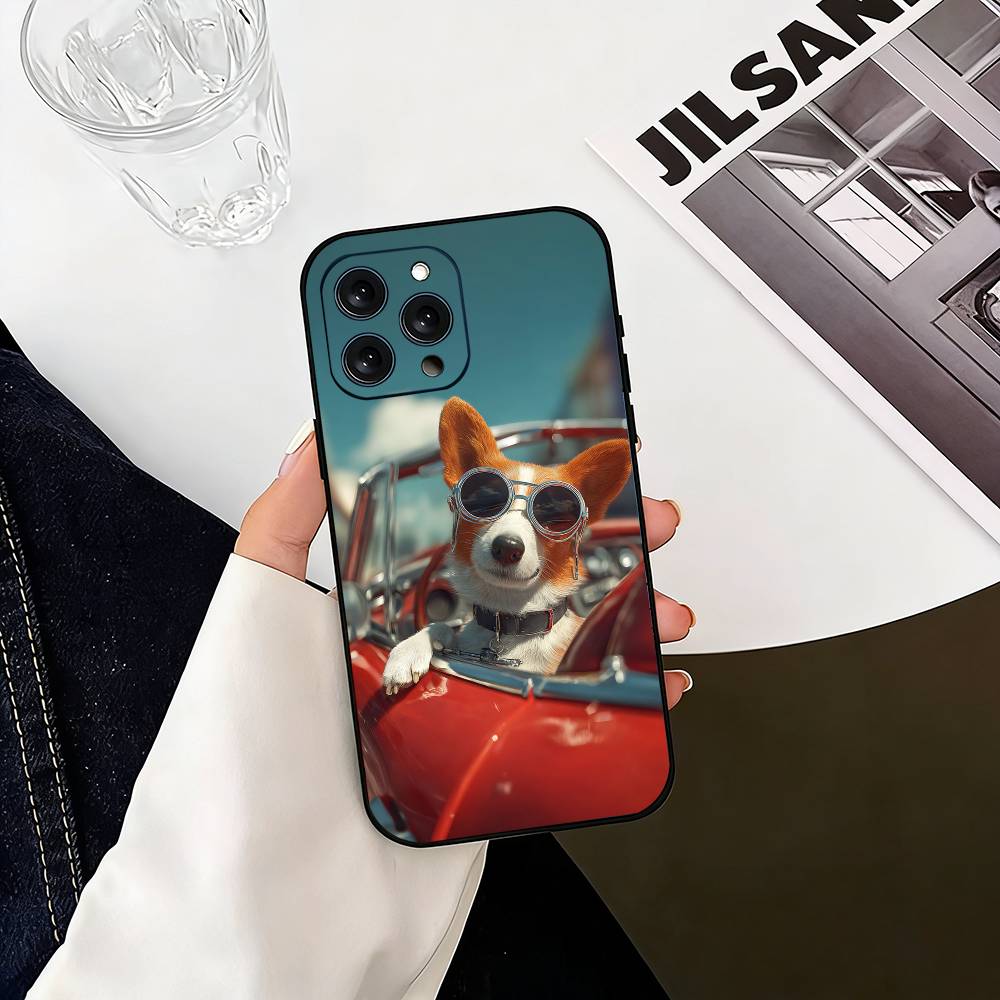 

corgi Lovely Phone Case Silicone Soft For IPhone 17 16 15 14 13 12 11 X XR Plus Pro Max Plus iPhone16pro
