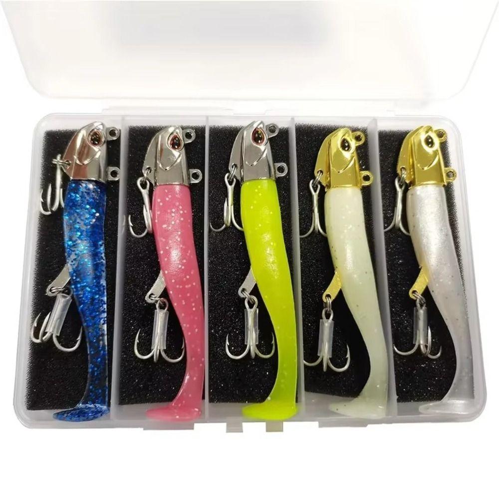 30g/108mm Artificial Soft Bait Mackerel Feathers Zinc Alloy Jig Head Lure  Lead Fishing Hook
