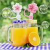 2pcs Straw Cover Cap for Stanley Cup Accessories,Lids Flowers Tip Covers Silicone Straw Topper 10mm Reusable Straw Tips