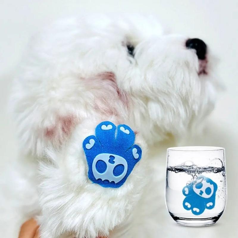 8Pcs Self Adhesive Dog Foot Patch Anti-scratch Breathable Paw Protectors Anti-slip Dog Walking Claw Protector