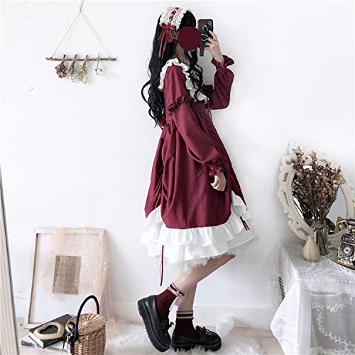 [Housaku Co., Ltd.] Lolita Long-Sleeved Dress, Cosplay, Gothic Lolita, Mori Girl, Cute Girls, Frills, Princess Style, Everyday Wear, Christmas, Hallow