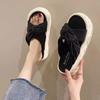 Fashion Open Toe On Beach Outside 2024 White Woman Slippers Height Thick Shoes for Women Platform Slides Sandals Casual New Fashion Vip
