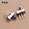 20Pcs SS12D00 Interruptor On-Off Mini Slide Switch 3pin 1P2T 2 Position High Quality Toggle Switch Handle Length:3MM/4MM/5MM/6MM