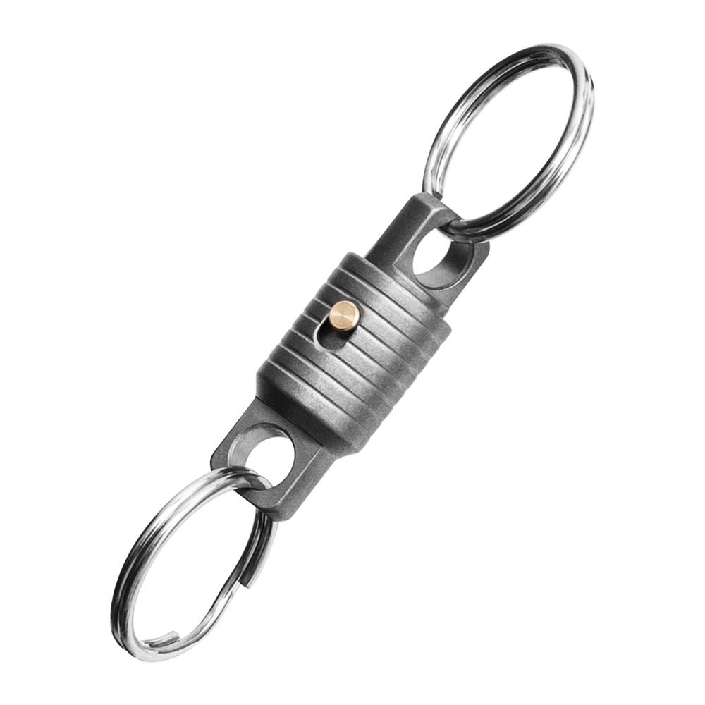 360° Rotatable Titanium Alloy Keychain Portable Keyring Keychain Accessories  Outdoor Small Tool