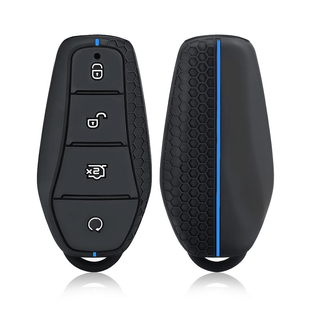 Silicone Auto Smart Key Fob Cover Smart Key Fob Remote Housing Fit For Byd Atto 3 Han Ev Dolphin Song Pro Max Tang Dm Yuan Dolphin E2 Qin Plus