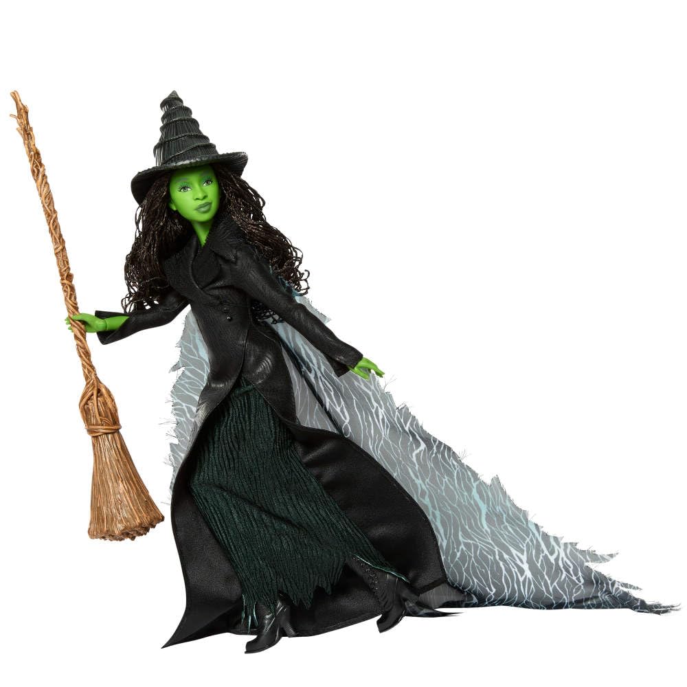 Mattel Universal Pictures A lovely deluxe Elphaba fashion doll inspired by the with removable outfit and 4 Wick movie, accessories.