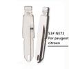10pcs Flip Car Key Blade NE73 VA2 HU83 SX9 #53 54 58 72 73 83 99 122 For Peugeot 206 207 307 308 407 408 Citroen C3 C4L C5 Blade
