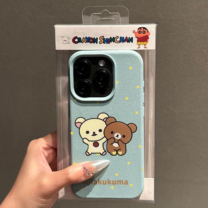 

Cute Polka Dot Bear Lychee Pattern Suitable for IPhone16 Mobile Phone Case Apple 15 Protective Case 14 13 12 Soft Shell Apple 16