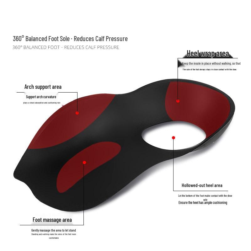 Orthotic Arch Support Insoles for Knock Knees, Flat Feet, and Leg Shape Correction