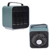 2-in-1 Negative Ion Air Purifier Portable Air Cooler USB Cooling Fan with 3 Wind SpeedGreen