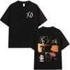 Unisex Pop Singer The Weeknd Double Sided Printed Loose Comfortable Aesthetic Fashion Short Sleeve Women and Men T-Shirt Tops 8