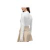 Fila Golf Series Sport Minimalist Half-Zip Long Sleeve Knit Top Women Tops Jade-White A11W445405F-WT