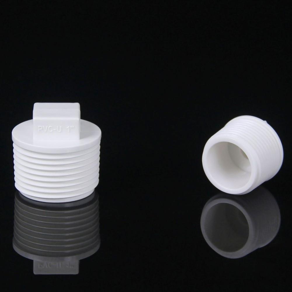 10pcs/set PVC Male Thread End Cap External Plug Tube Connector Plumbing Pipe Plug Garden Irrigation