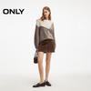 ONLY Women's Autumn 2026 Retro Color Block Cable Knit Sweater