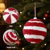 Plush Surface Christmas Tree Pendant 10CM Hanging Balls Ornament  Christmas Tree