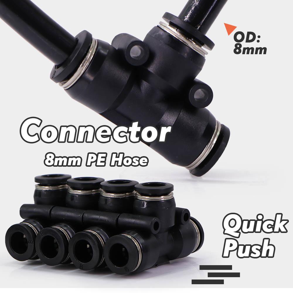 30-5m Free-bend Sprayer System 5/8mm PE Hose Misting Cooling Outdoor Garden Plant Fogging Watering Irrigation Humidification Kit