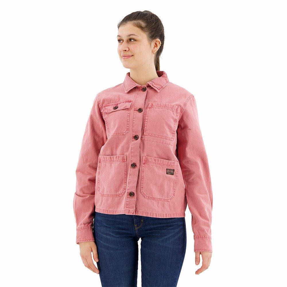 Superdry Rosa Damenjacke Mit Vier Taschen Chore - Bild 2