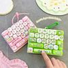 Cartoon Keyboard Keycap Fidget Keychain, 26 Keys Clicker Anti Stress Toy, Mini Decompression Button Hand Relax Fidget Toy, Party