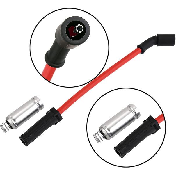 10.2 MM Racing Spark Plug Wires For LR4 LM7 L59 L33 LQ4 LQ9 Escalade Avalanche Silverado Tahoe W4500 Tiltmaster Sierra Yukon H2 4.8L 5.3L 6.0L V8