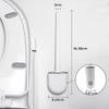 2 Pieces Toilet Brush,Toilet Brush And Holders With Soft Bristles And Non-Slip Handle - Quick Clean And Dry