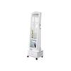 Songmics JBC61W Jewellery Cabinet with Wheels and LED Lighting, Lockable, White