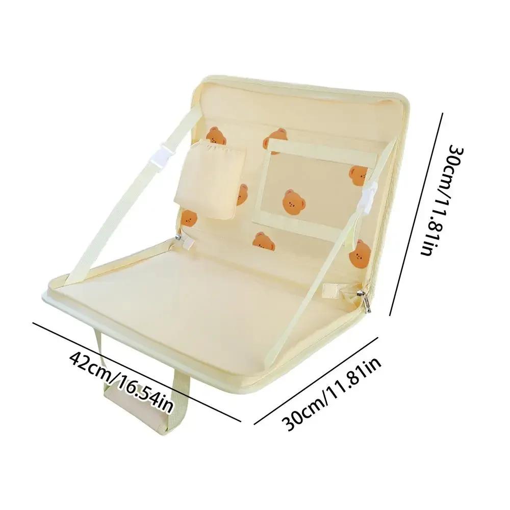 Car Steering Wheel Tray Portable Folding Auto Seat Back Small Table Eat Work Car Steering Wheel Dining Table Coffee Tray Board