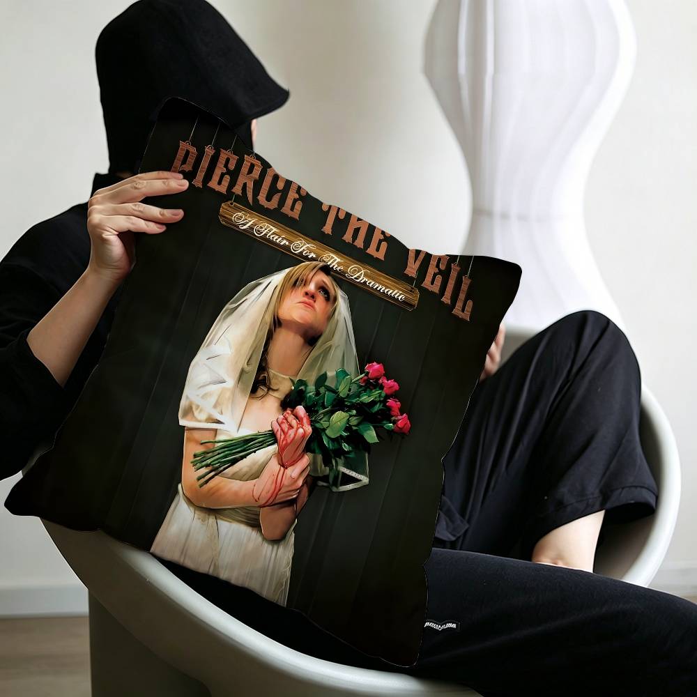 P-Pierce-The-Veil-Band Emo-Energetic Lucky Dragon pillow cover sofa cushion cover home room decoration children gift