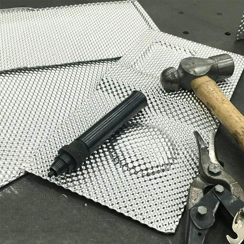 Embossed Aluminium Fit Car Exhaust Heat Shield Kit Shield Heat Shield Firewal Floor Pan Tank Turbo Manifold Heat Shield