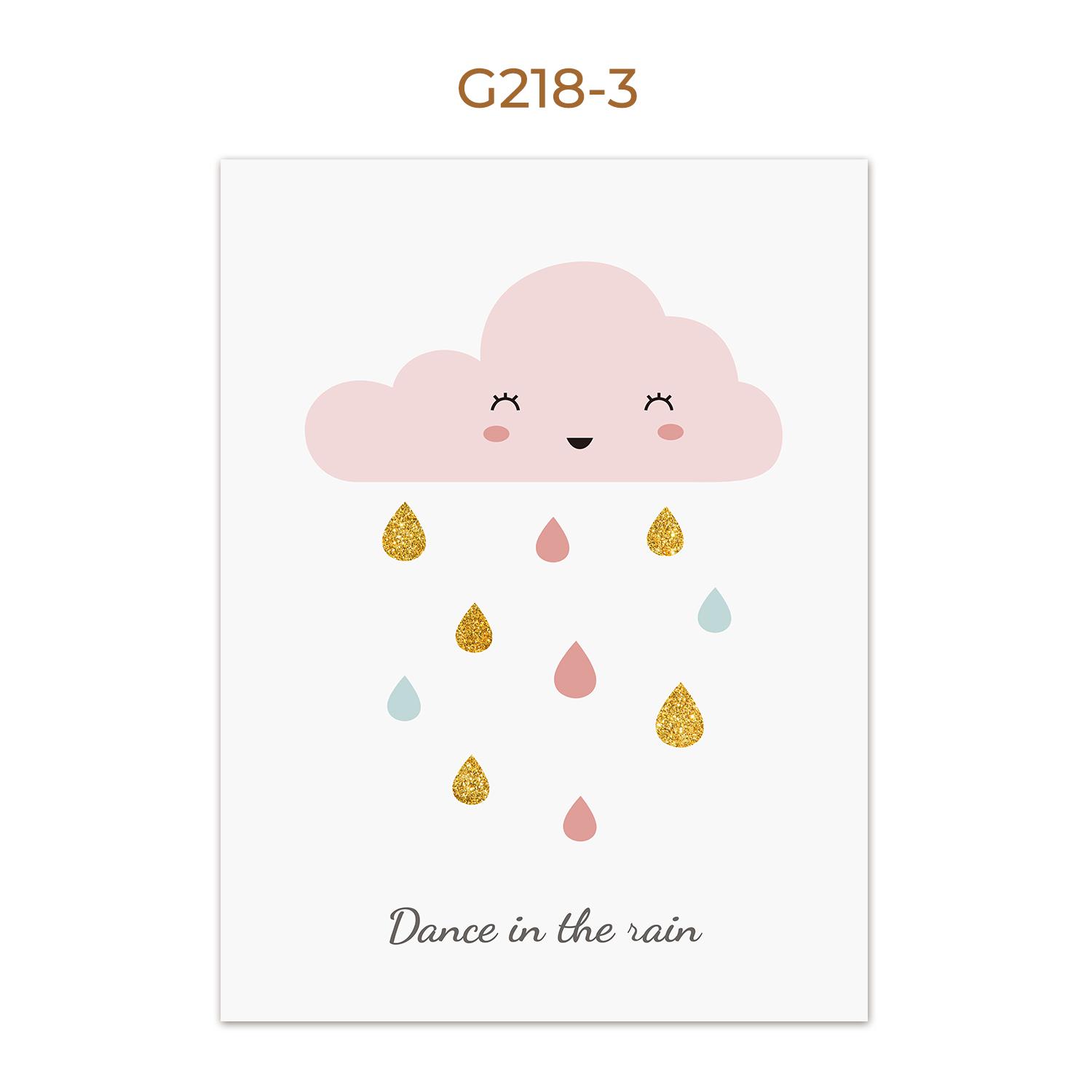 

Звезда Луна облако дети холст живопись плакаты и принты детская украшение дома настенное искусство Картина для гостиной 21x30cm No Framed