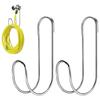 Hose Storage Solution Stainless Steel Hanger Indoor Organization Rust Resistant Design Weatherproof Materials Easy Installation