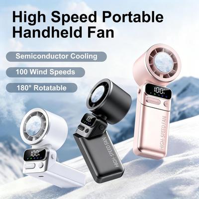 2026 High-Speed Portable Neck Fan with Ultra-Long Battery Life & Mini Semiconductor Cooling for Travel