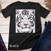 Wild White Tiger T Shirt Mens Womens Tees Top, Leopard Tiger Graphic Design Unisex T-Shirt Mens Womens Tees Top