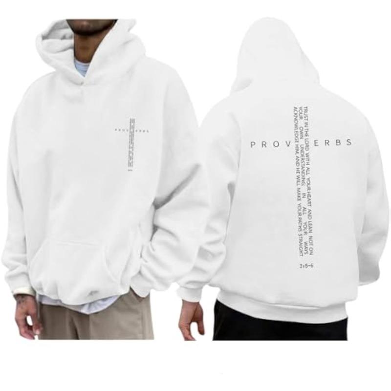 Christian Hoodies for Men Inspirational Religious Faith Cross Sweatshirts Vintage Bible Verse Graphic Hoodie Pullover