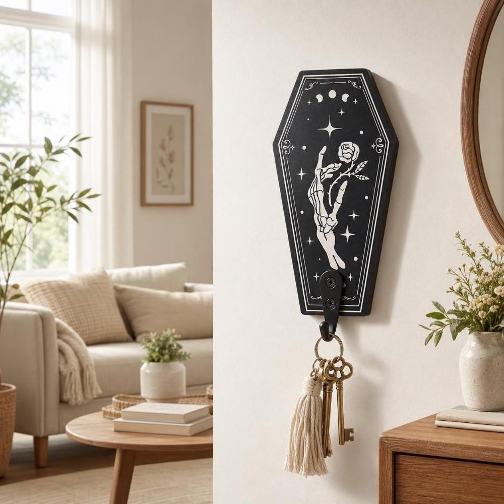 Flower Halloween Skeleton Hook Star Moon Wall Hanging Hooks Wall Mounted Hook Home Organization