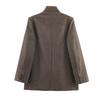 Autumn New European and American Style Blended Herringbone Twill Blazer Top
