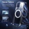 For iPhone 14 Magnetic Clear Case Compatible with MagSafe TPU+PC Protective Phone Cover