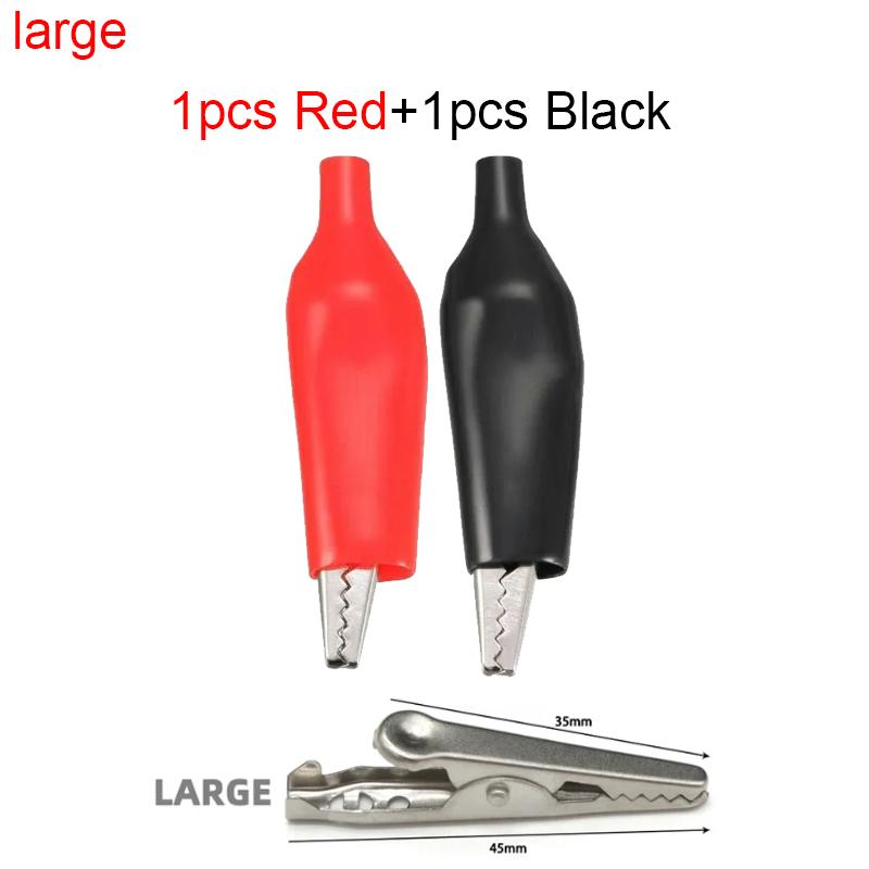 50A 80mm Alligator Clips Insulated Red Black Boot Crocodile Clamp for Truck Car Caravan Van Battery Charger Electric Test Lead