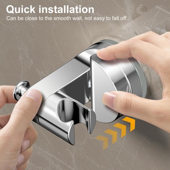 Shower Base Bracket with Hook Design Strong Adhesive Waterproof Handheld Shower Base Holder Replacement