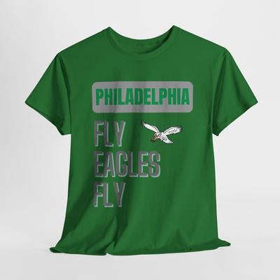 Superbowl Philadelphia Eagles Fan Camiseta Unissex de Algodão Pesado Camiseta Unissex