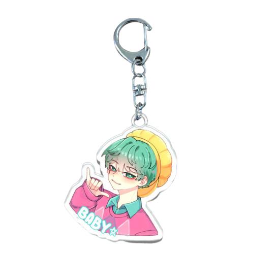Yousheng Hexenjäger Schlüsselanhänger Reichhaltige Charaktermodellierung Leichter Tragbarer Schlüsselanhänger Lebendige Farbe Anime Mädchen Anhänger Schlüsselhalter